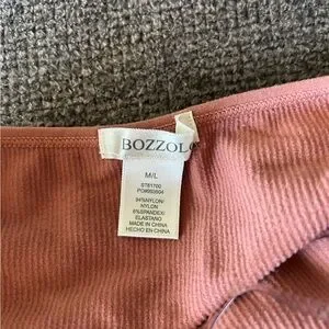Bozzolo | Tops | Bozzolo Dusty Rose Ribbed Top | Poshmark